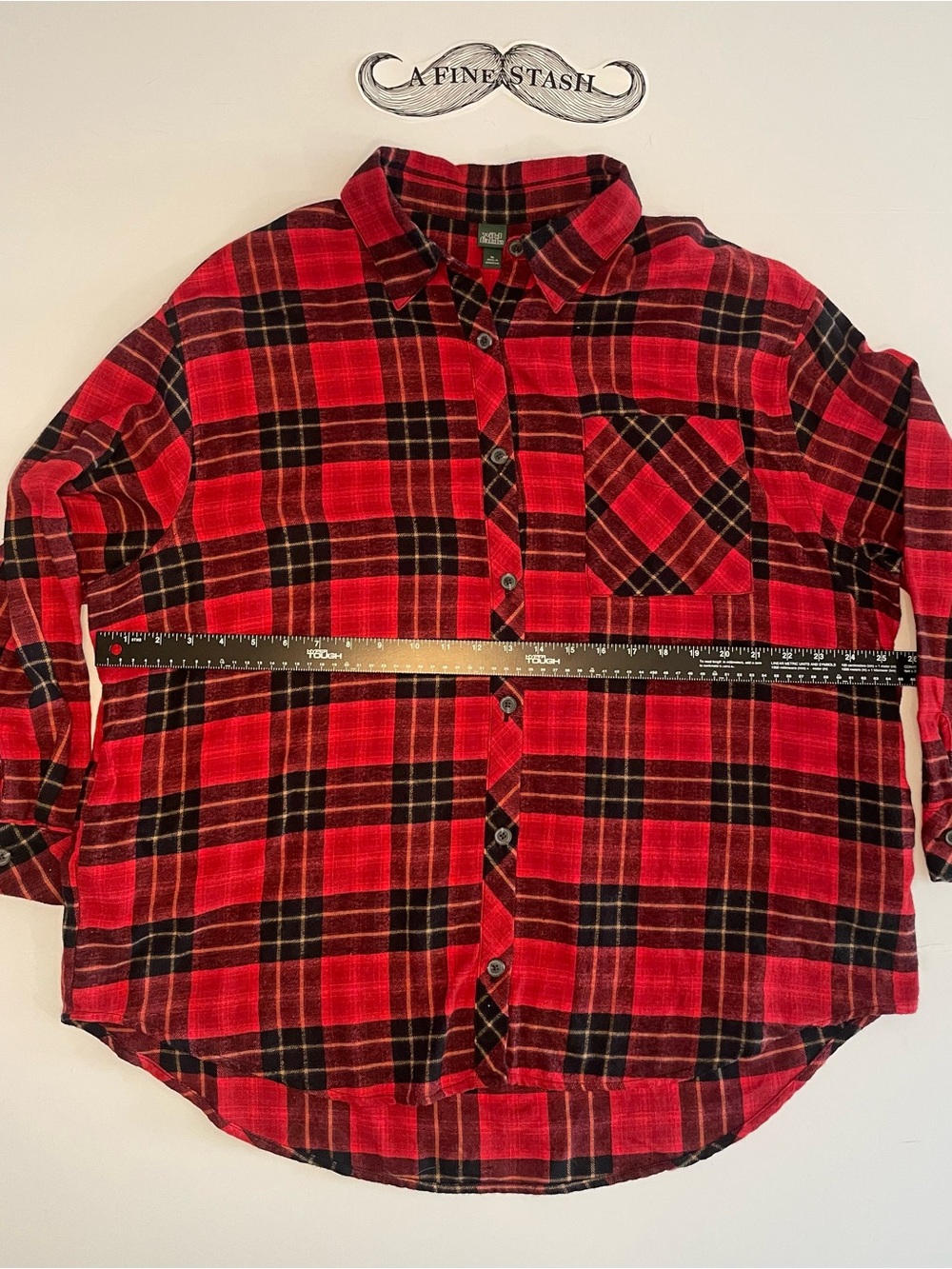 wild fable Red and Black Plaid Button-Down Shirt